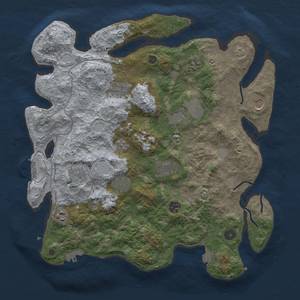 Thumbnail Rust Map: Procedural Map, Size: 4000, Seed: 1914886522, 18 Monuments