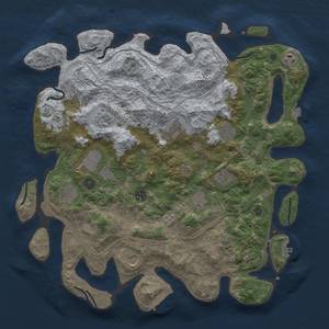 Thumbnail Rust Map: Procedural Map, Size: 4250, Seed: 760586384, 19 Monuments