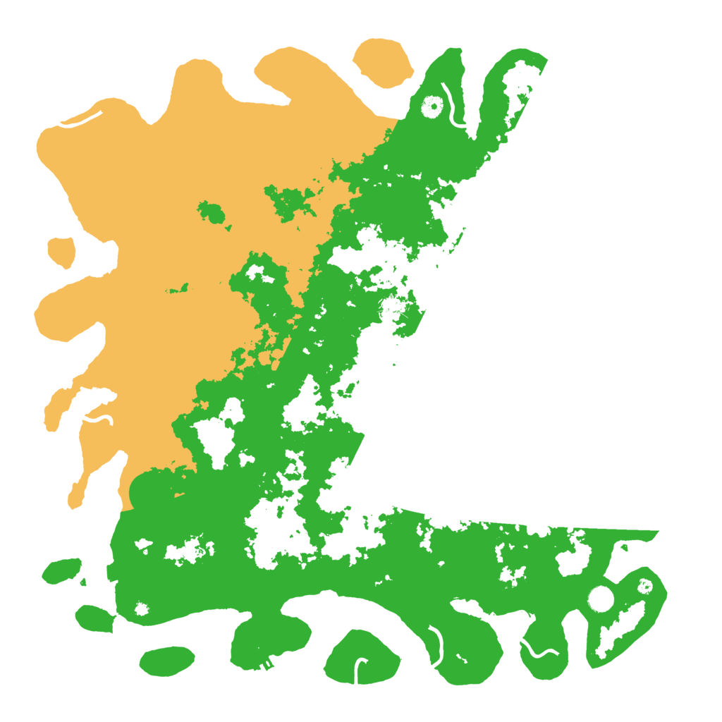 Biome Rust Map: Procedural Map, Size: 4900, Seed: 1261061