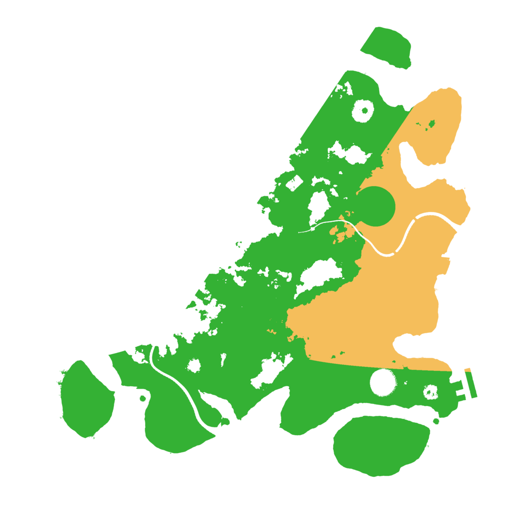 Biome Rust Map: Procedural Map, Size: 3400, Seed: 72524