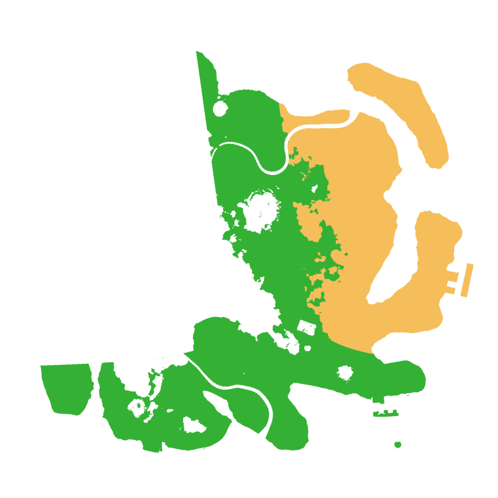 Biome Rust Map: Procedural Map, Size: 3000, Seed: 1192673498