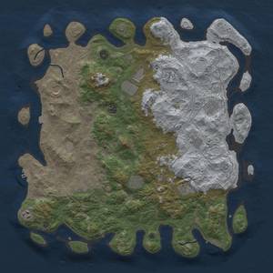 Thumbnail Rust Map: Procedural Map, Size: 4500, Seed: 1358806956, 19 Monuments