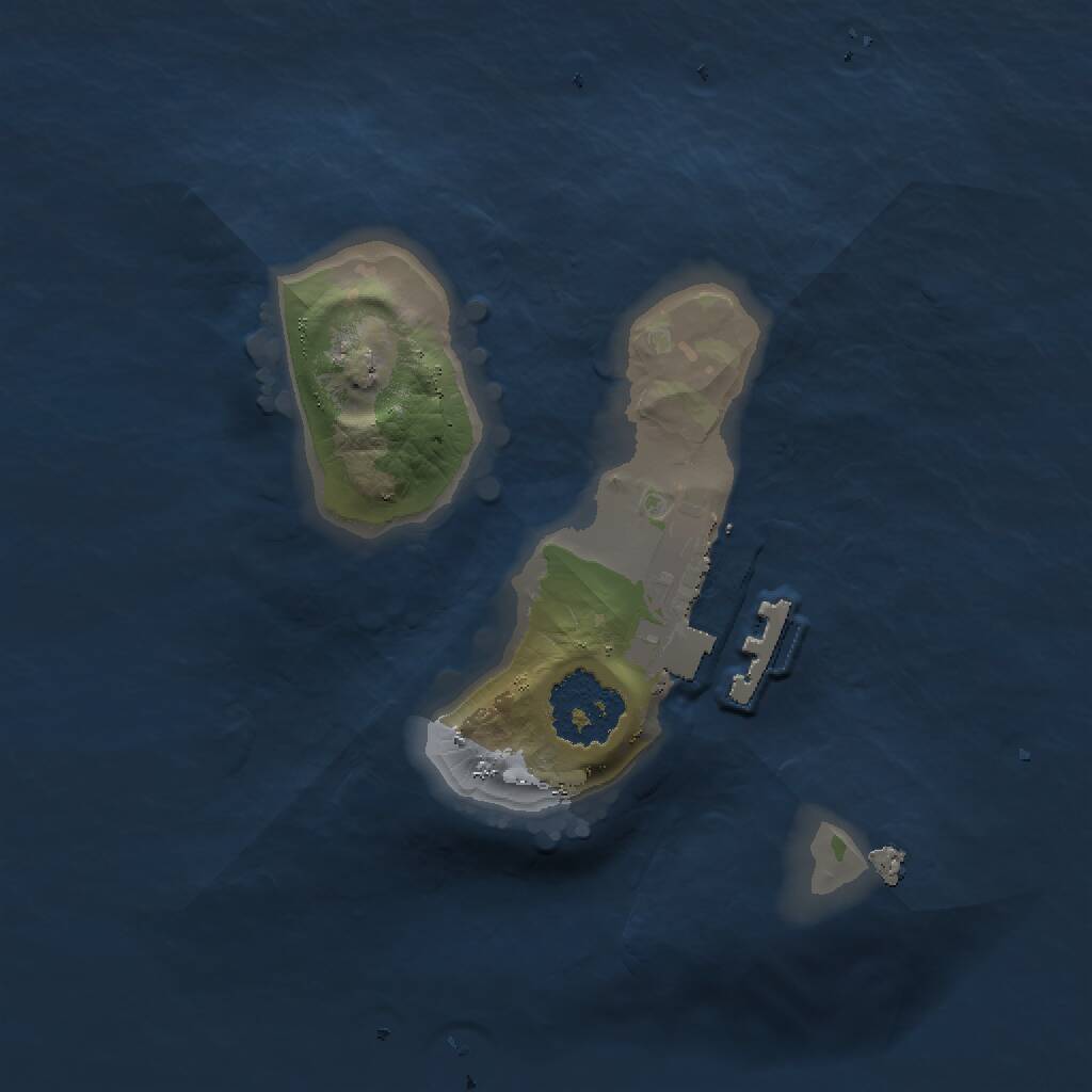 Rust Map: Procedural Map, Size: 1500, Seed: 1413502339, 2 Monuments