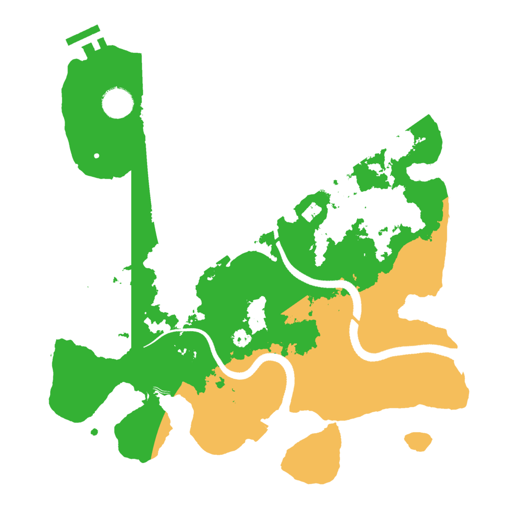 Biome Rust Map: Procedural Map, Size: 3000, Seed: 346534534
