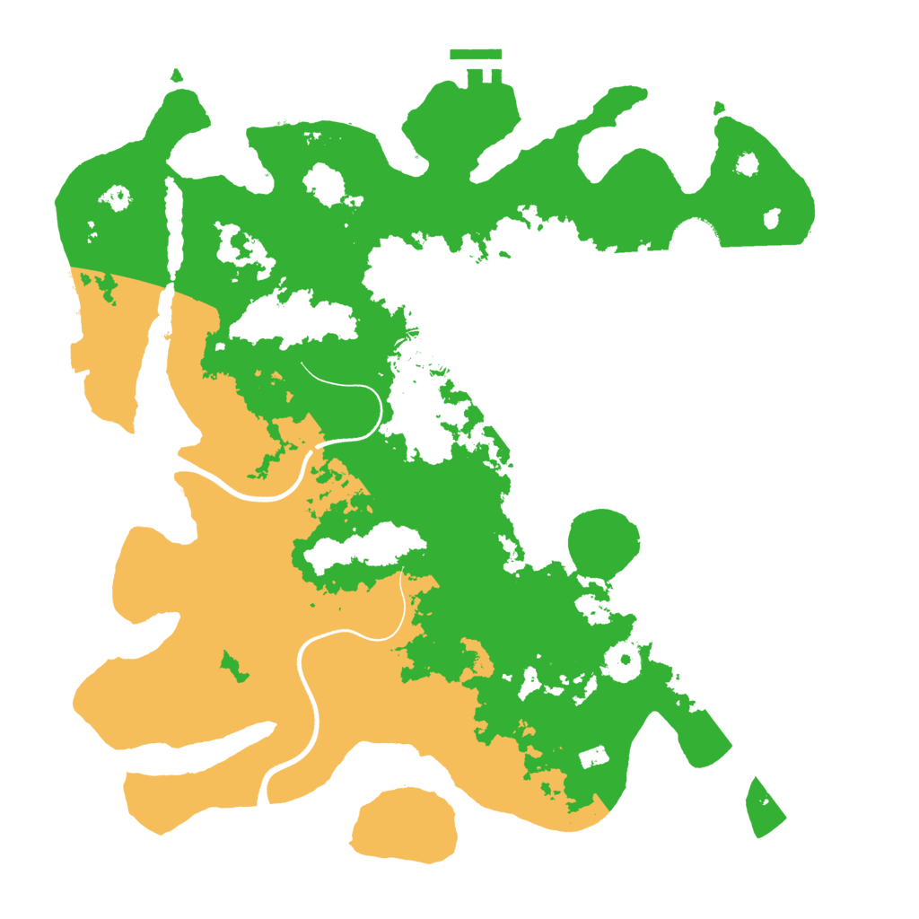 Biome Rust Map: Procedural Map, Size: 3600, Seed: 84424868