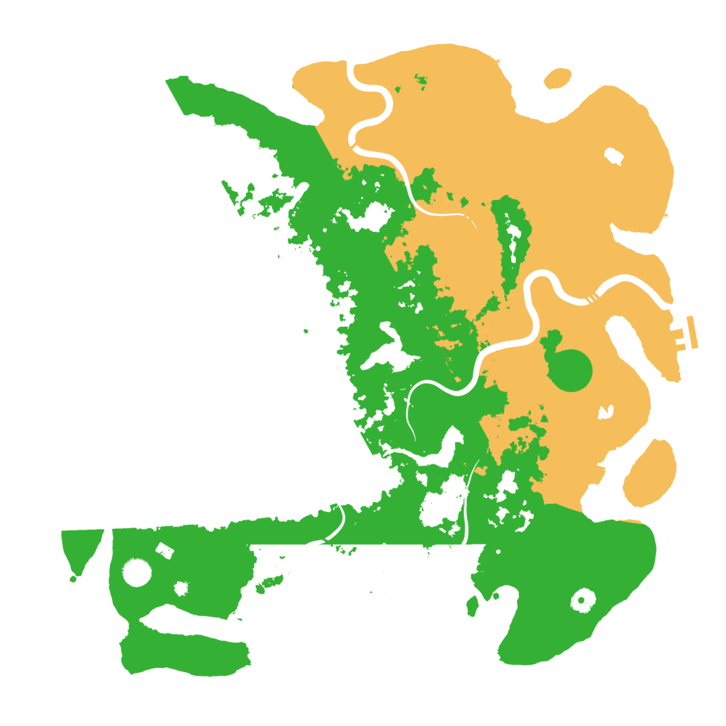 Biome Rust Map: Procedural Map, Size: 4500, Seed: 42171