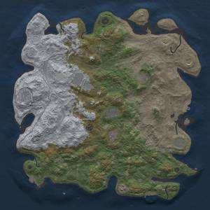 Thumbnail Rust Map: Procedural Map, Size: 4500, Seed: 1426044611, 19 Monuments