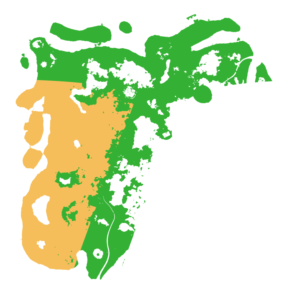 Biome Rust Map: Procedural Map, Size: 4500, Seed: 1896946024