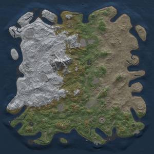 Thumbnail Rust Map: Procedural Map, Size: 5000, Seed: 610817531, 19 Monuments