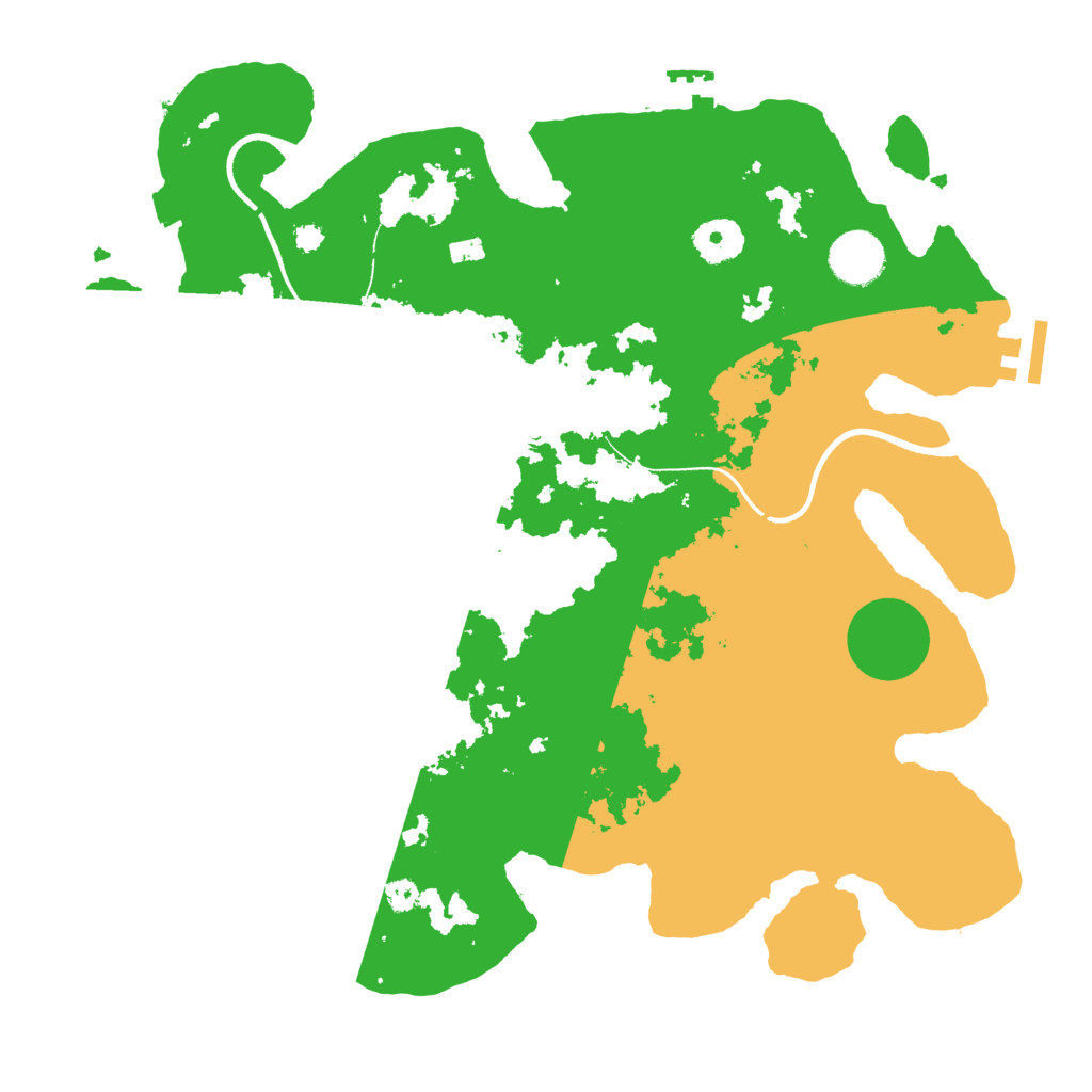 Biome Rust Map: Procedural Map, Size: 3500, Seed: 34545526