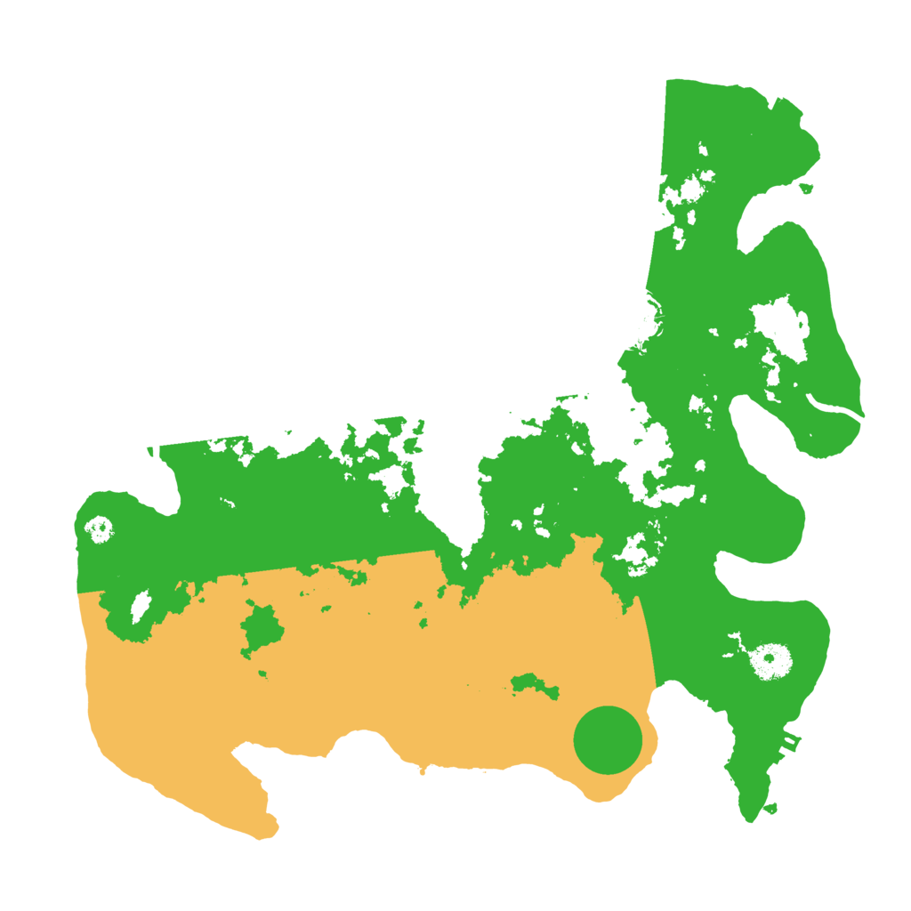 Biome Rust Map: Procedural Map, Size: 3500, Seed: 640898796