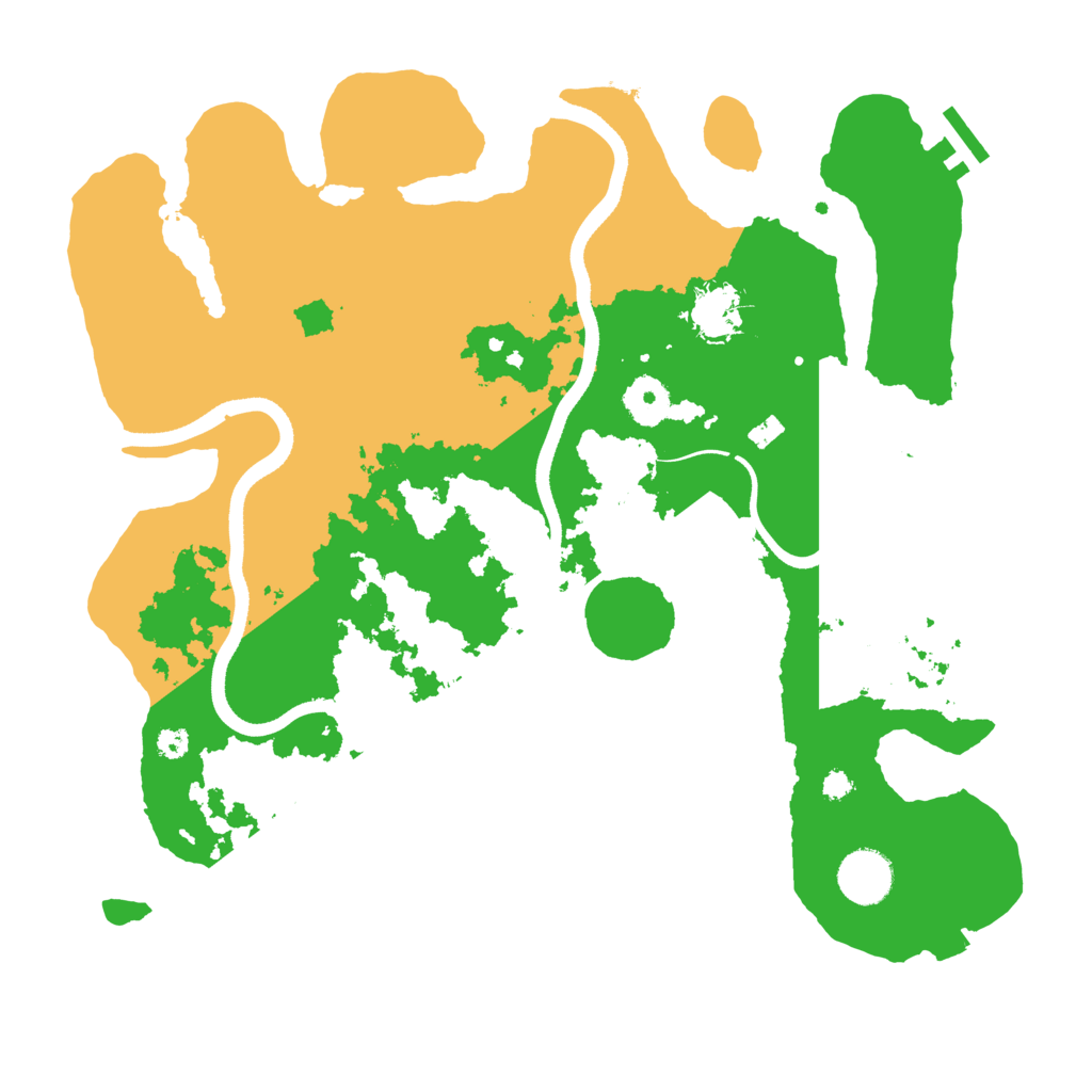 Biome Rust Map: Procedural Map, Size: 3500, Seed: 275635408