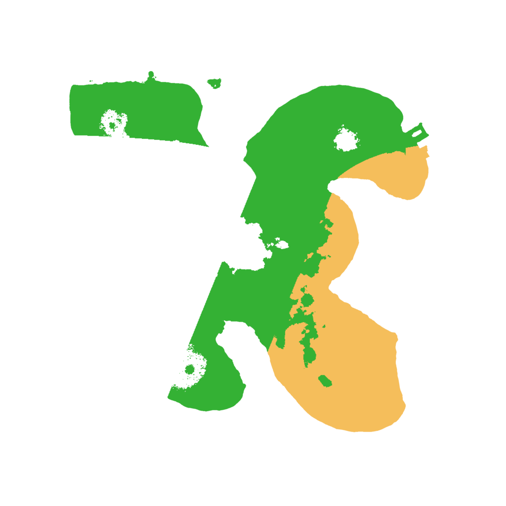 Biome Rust Map: Procedural Map, Size: 2000, Seed: 614193505