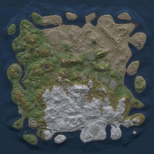 Thumbnail Rust Map: Procedural Map, Size: 4500, Seed: 907466818, 18 Monuments
