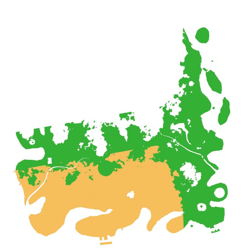 Biome Rust Map: Procedural Map, Size: 4300, Seed: 49288515