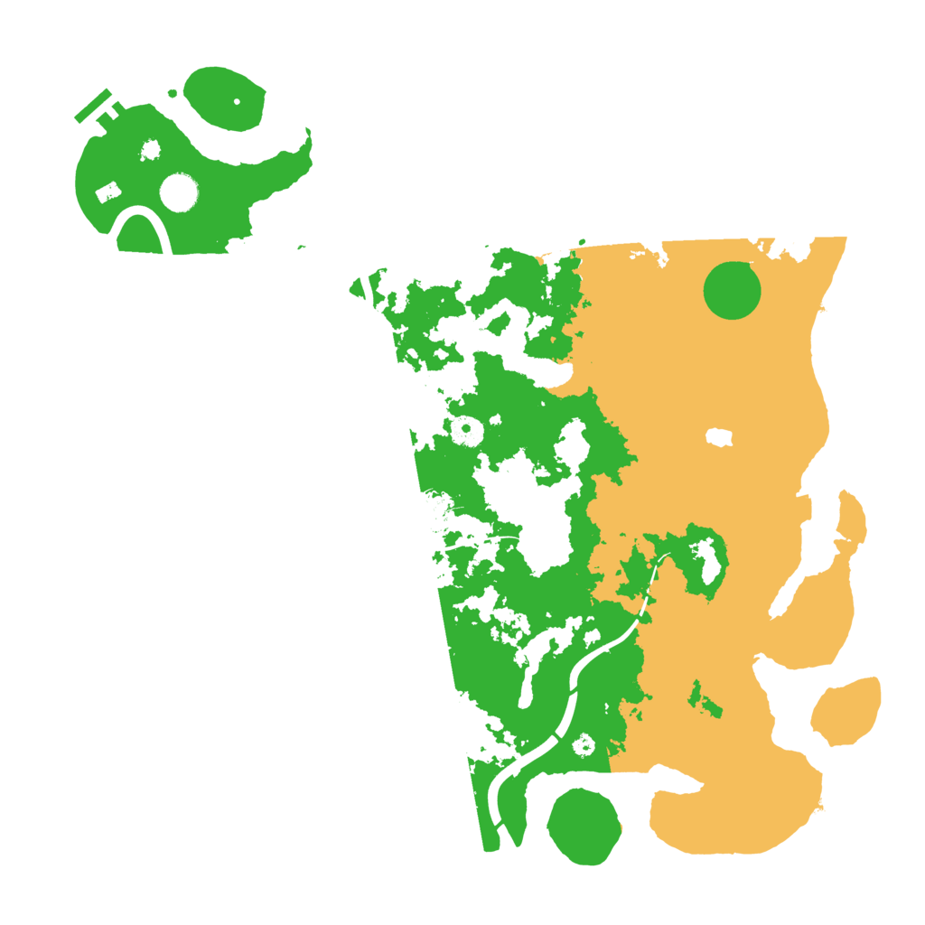 Biome Rust Map: Procedural Map, Size: 4250, Seed: 7343443