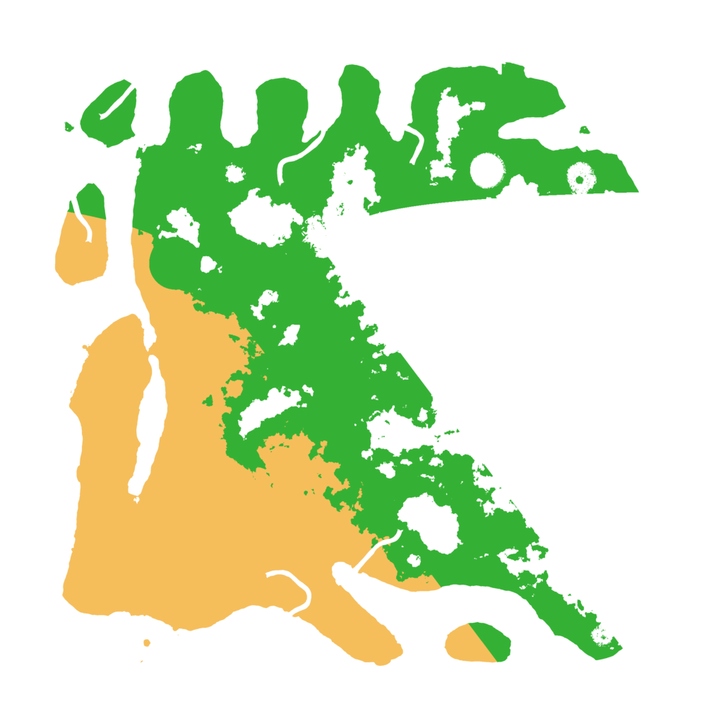 Biome Rust Map: Procedural Map, Size: 3700, Seed: 42323