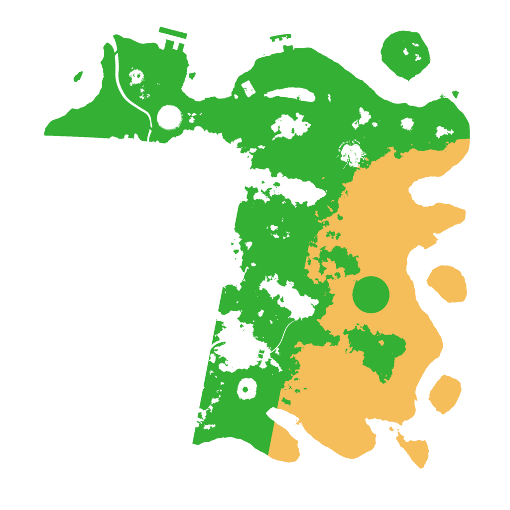 Biome Rust Map: Procedural Map, Size: 3650, Seed: 88759435