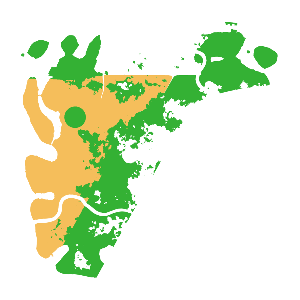 Biome Rust Map: Procedural Map, Size: 3700, Seed: 911010410