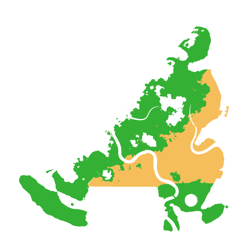 Biome Rust Map: Procedural Map, Size: 3500, Seed: 35336