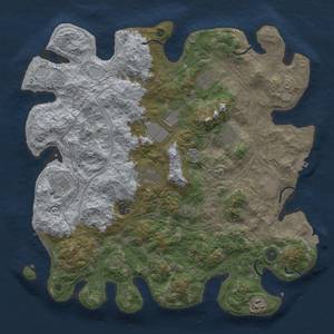 Thumbnail Rust Map: Procedural Map, Size: 4250, Seed: 242603466, 17 Monuments