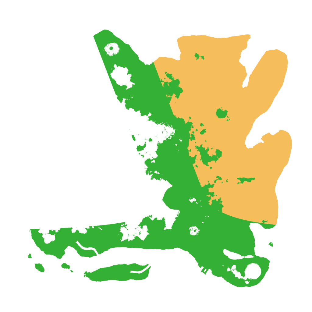 Biome Rust Map: Procedural Map, Size: 3500, Seed: 64521591