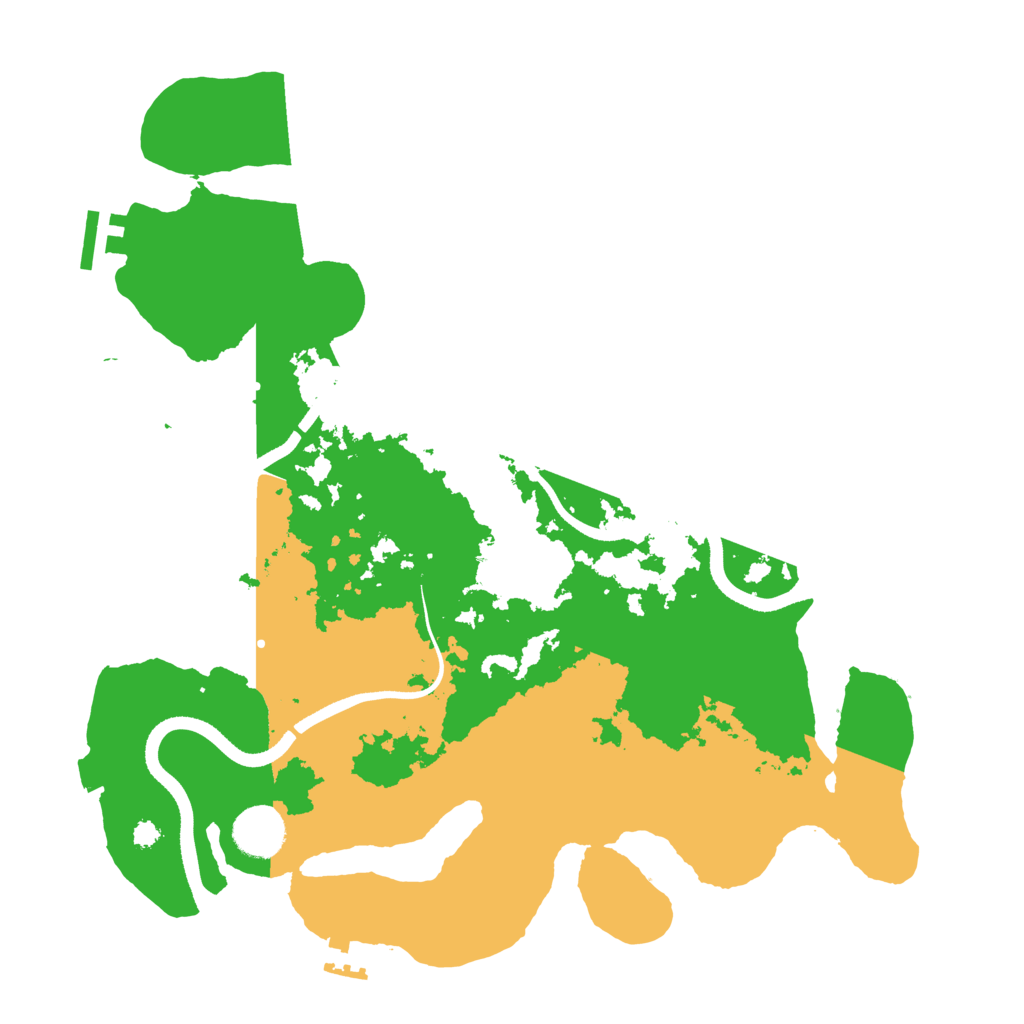 Biome Rust Map: Procedural Map, Size: 3500, Seed: 2140911355