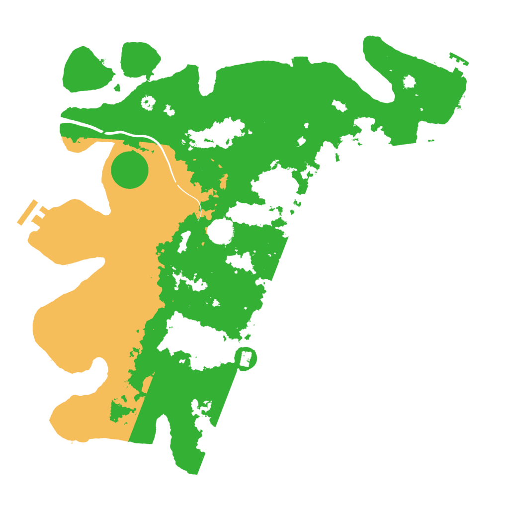 Biome Rust Map: Procedural Map, Size: 3600, Seed: 37177921