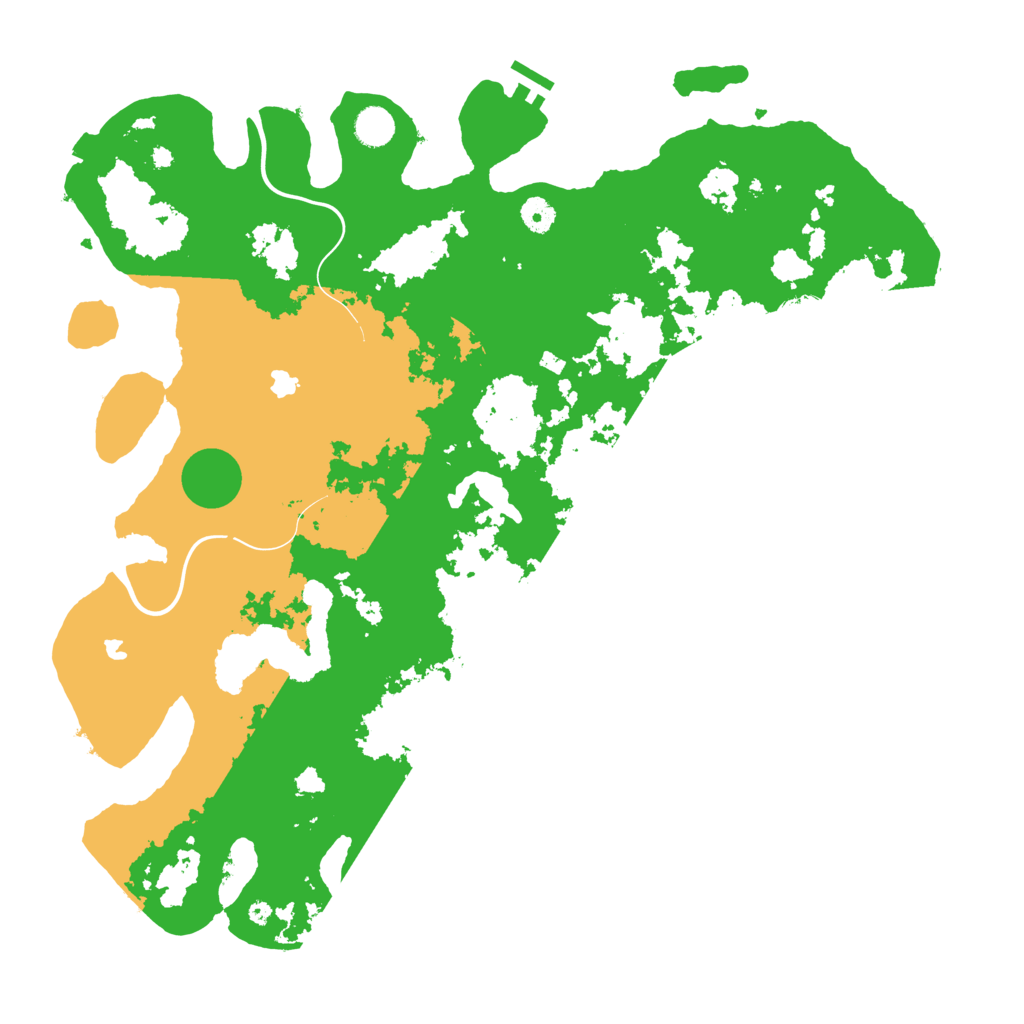 Biome Rust Map: Procedural Map, Size: 4500, Seed: 1003138706