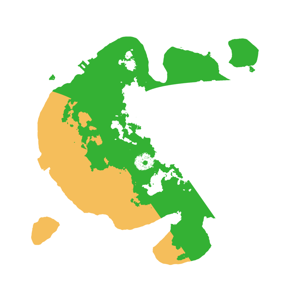 Biome Rust Map: Procedural Map, Size: 2500, Seed: 310438094