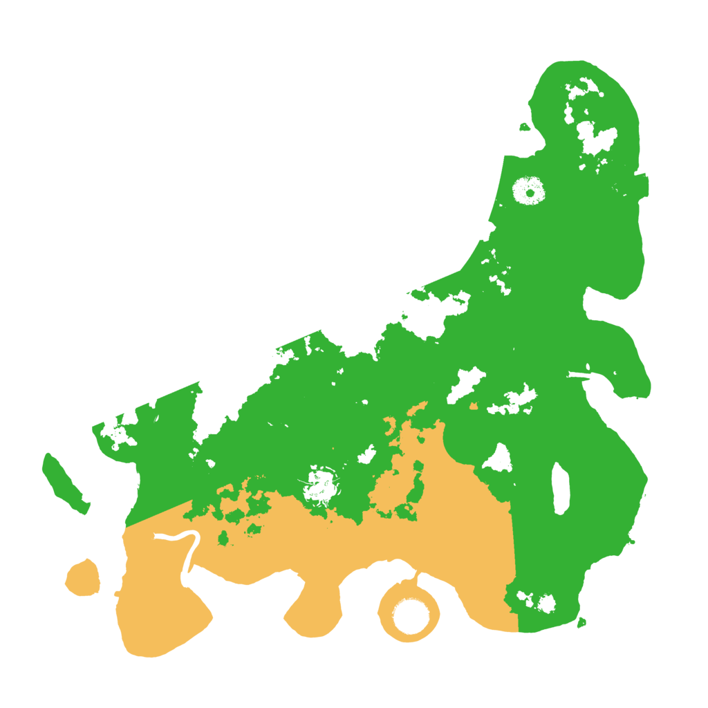 Biome Rust Map: Procedural Map, Size: 3500, Seed: 96153905