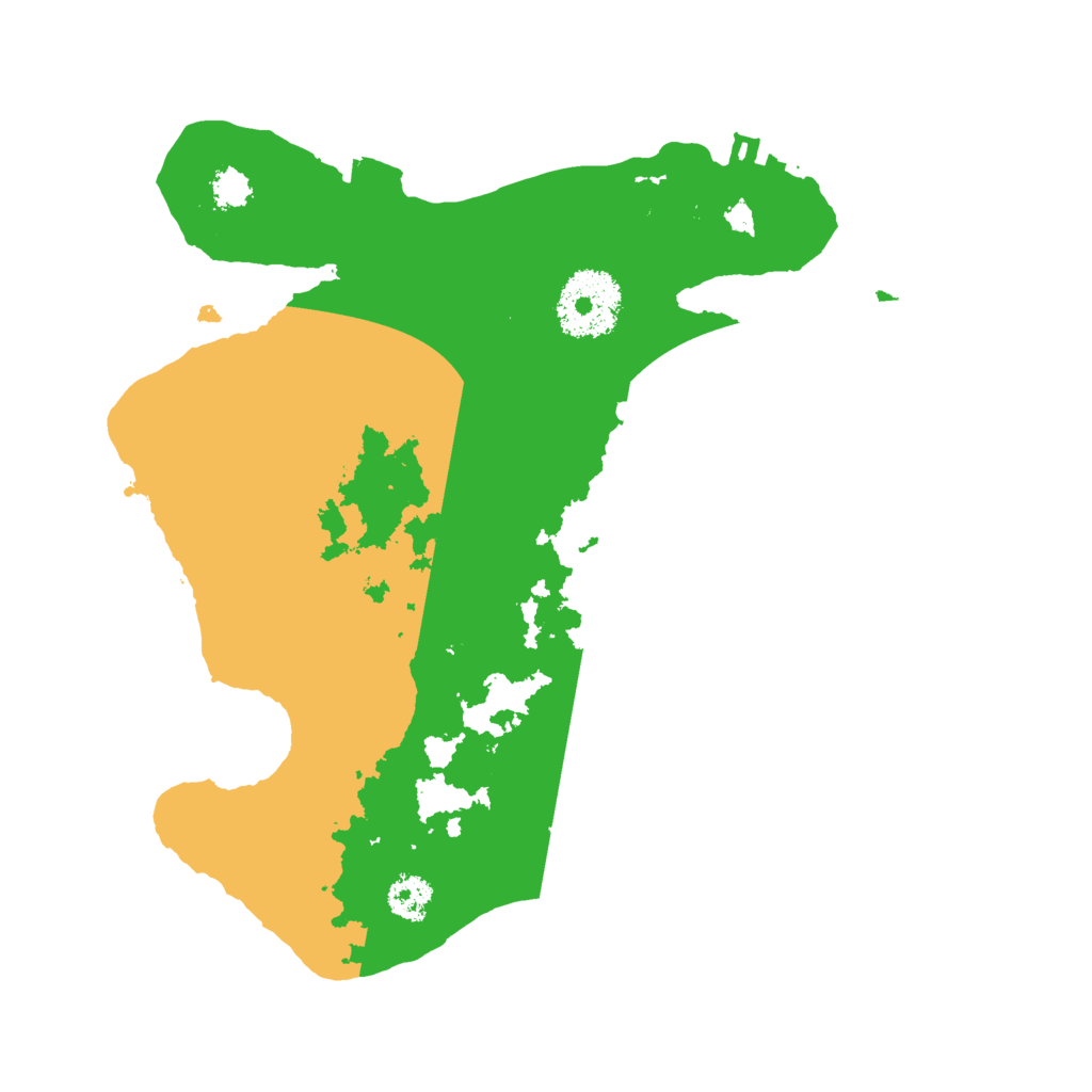 Biome Rust Map: Procedural Map, Size: 2500, Seed: 1025487546