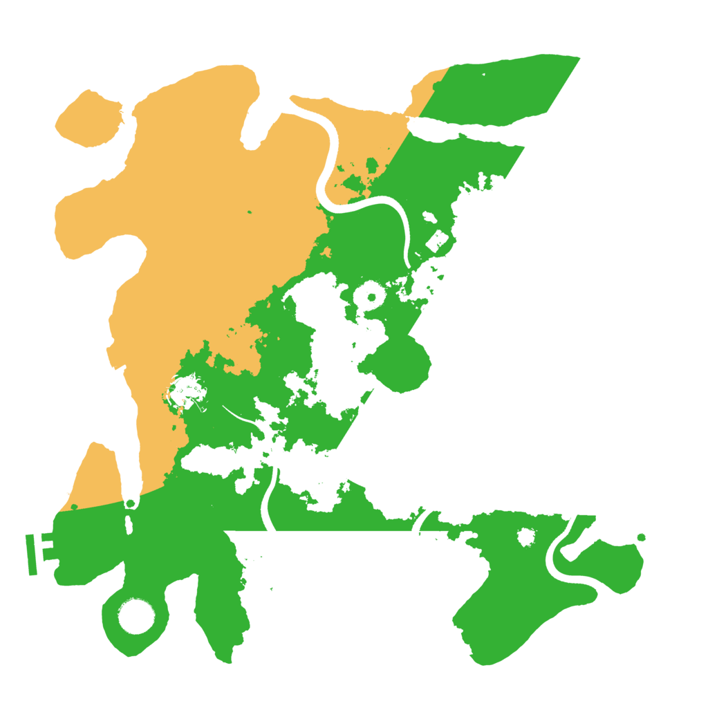 Biome Rust Map: Procedural Map, Size: 3500, Seed: 386931157