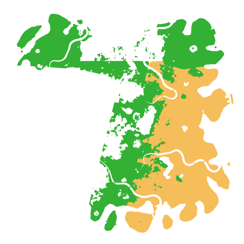 Biome Rust Map: Procedural Map, Size: 5000, Seed: 5100