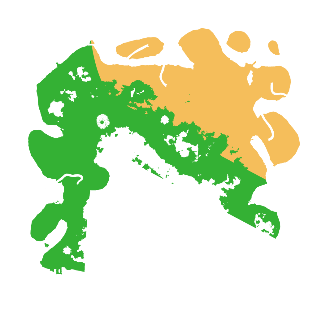 Biome Rust Map: Procedural Map, Size: 3500, Seed: 920390919