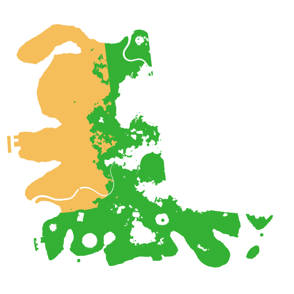 Biome Rust Map: Procedural Map, Size: 3500, Seed: 10001