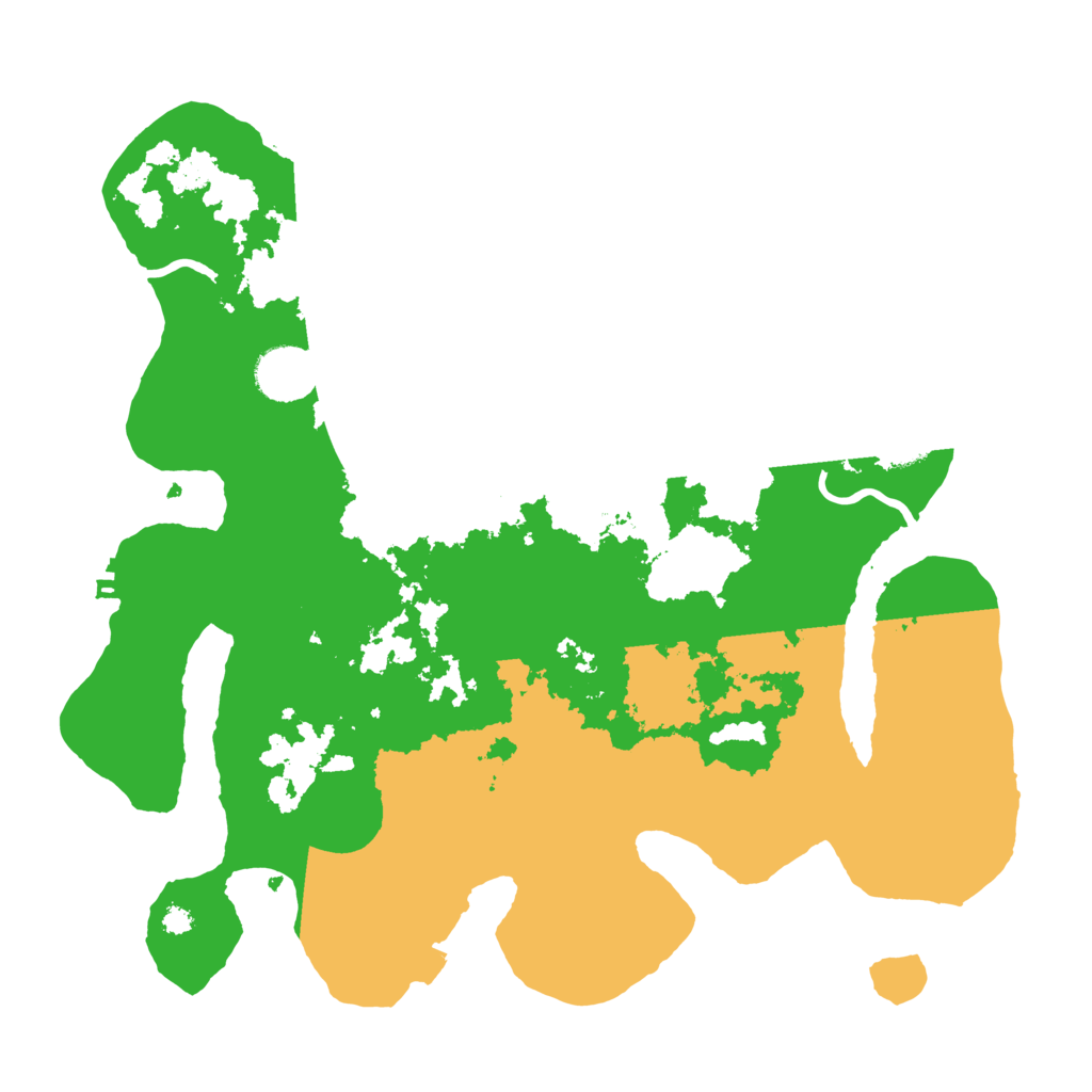 Biome Rust Map: Procedural Map, Size: 3500, Seed: 294251838