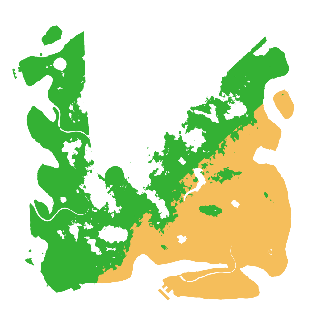 Biome Rust Map: Procedural Map, Size: 4500, Seed: 1901279445