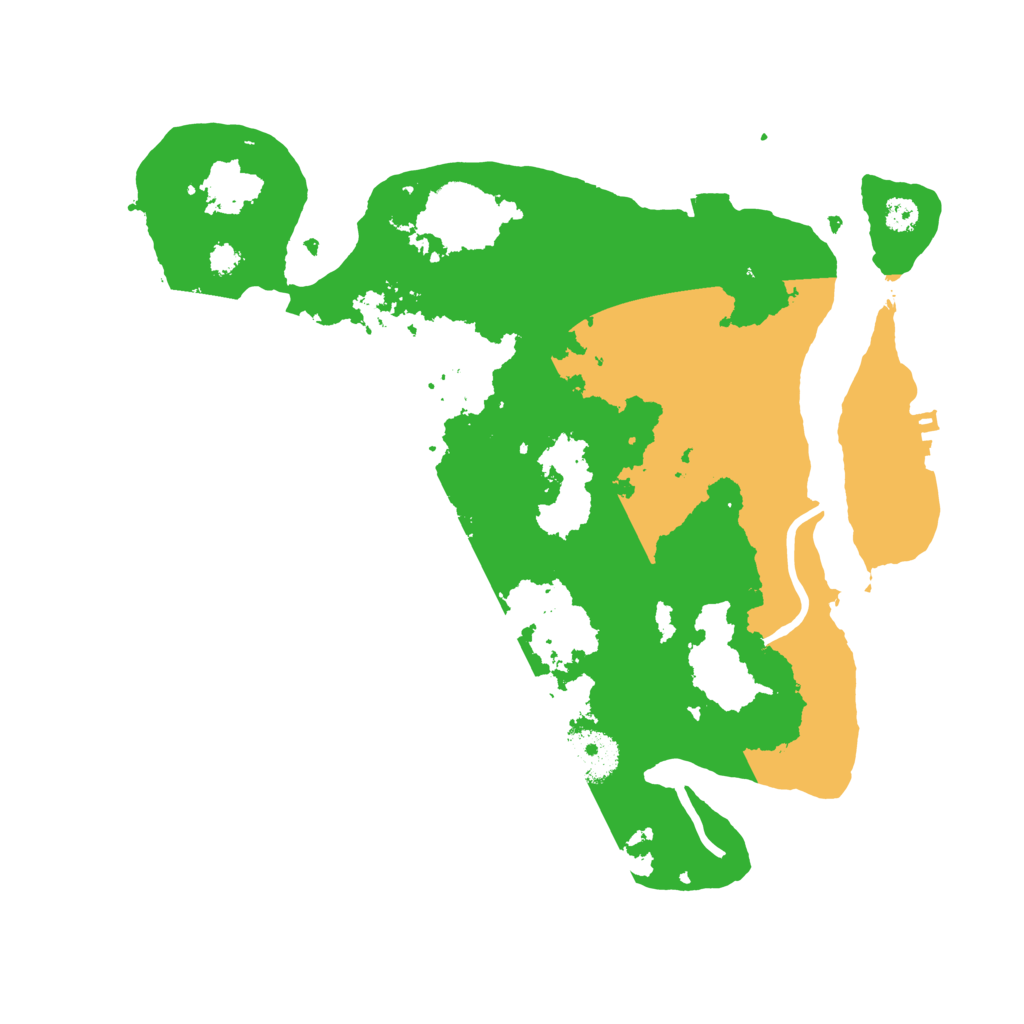 Biome Rust Map: Procedural Map, Size: 3100, Seed: 96815351