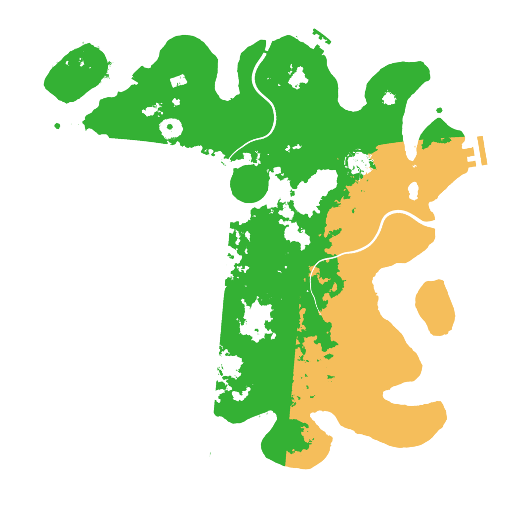 Biome Rust Map: Procedural Map, Size: 3500, Seed: 96417790