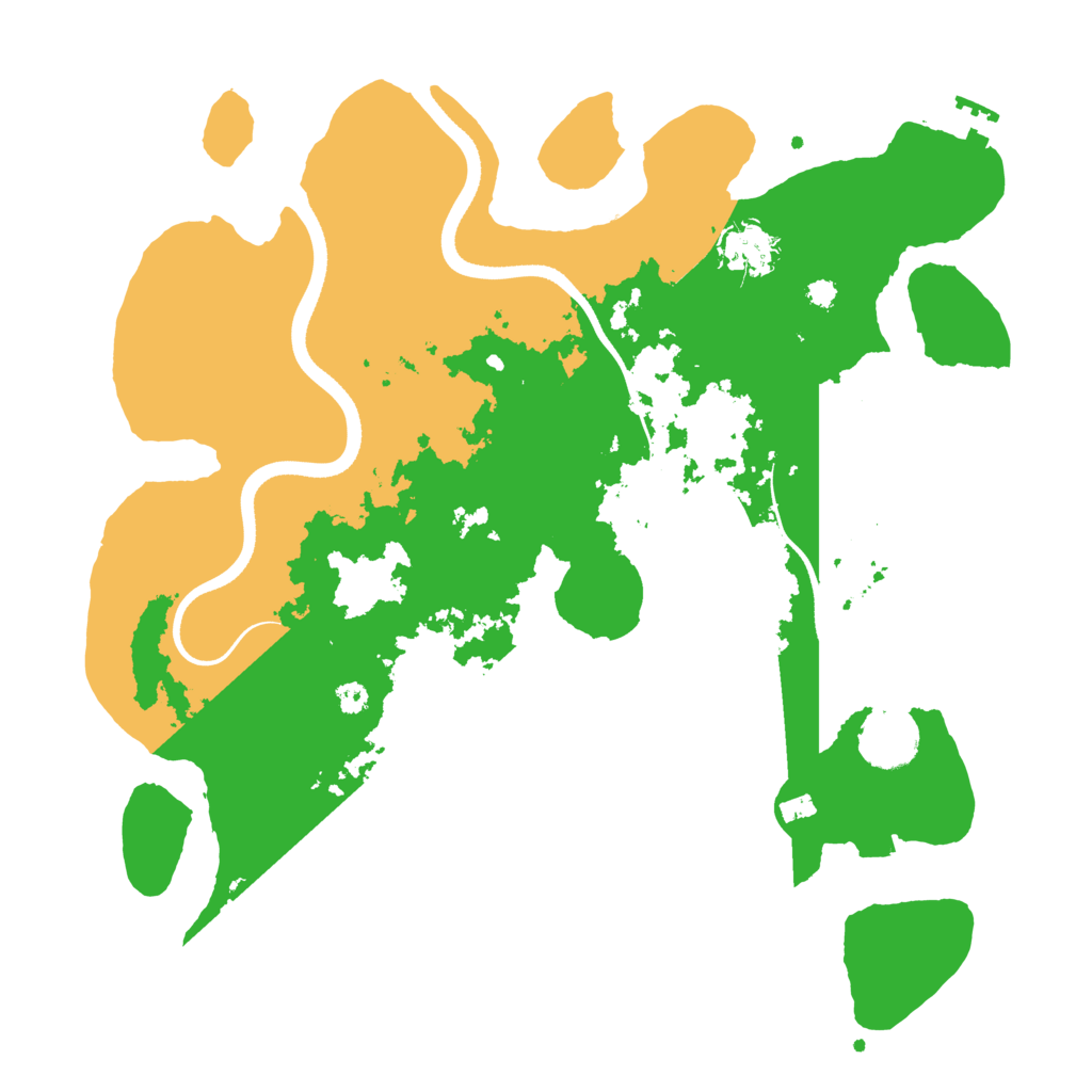 Biome Rust Map: Procedural Map, Size: 3500, Seed: 80132317