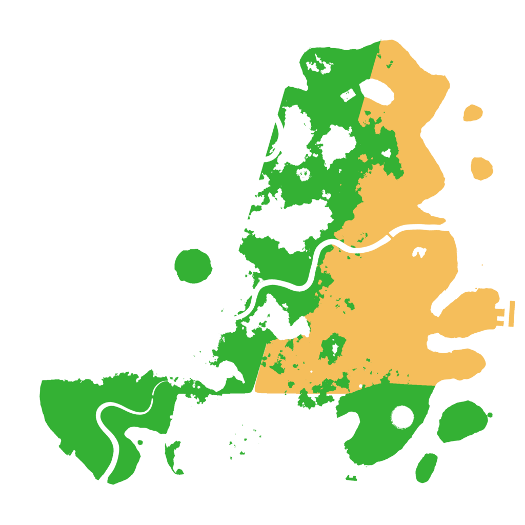 Biome Rust Map: Procedural Map, Size: 4100, Seed: 72880354