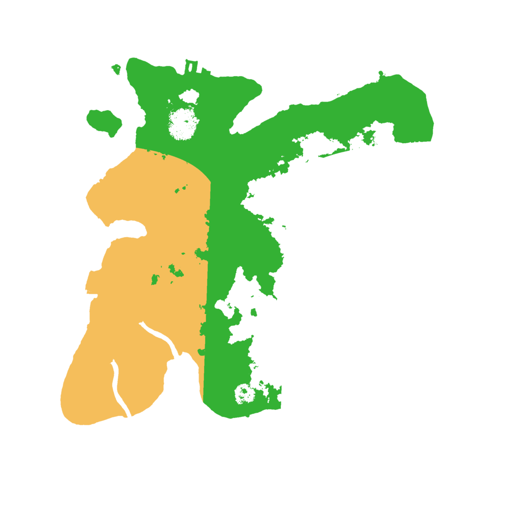 Biome Rust Map: Procedural Map, Size: 2600, Seed: 46379181