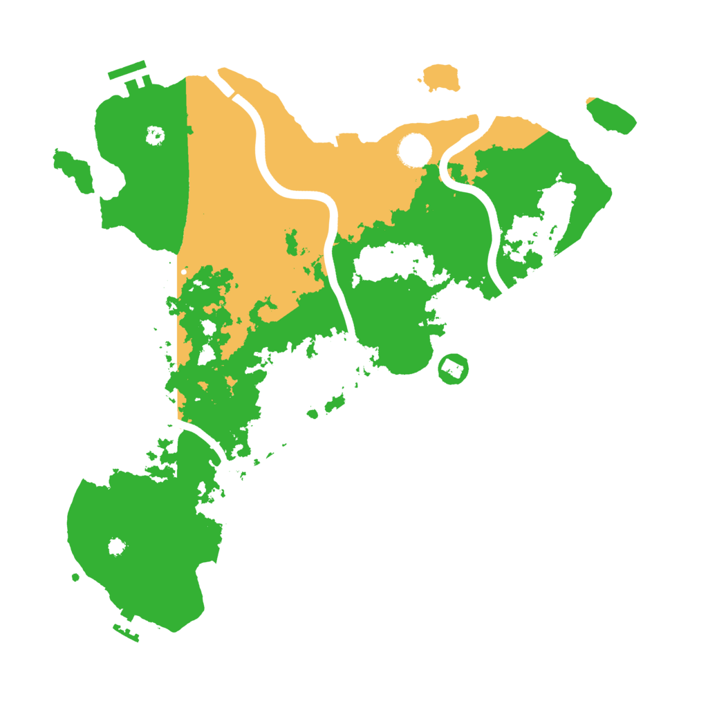 Biome Rust Map: Procedural Map, Size: 3700, Seed: 85240899