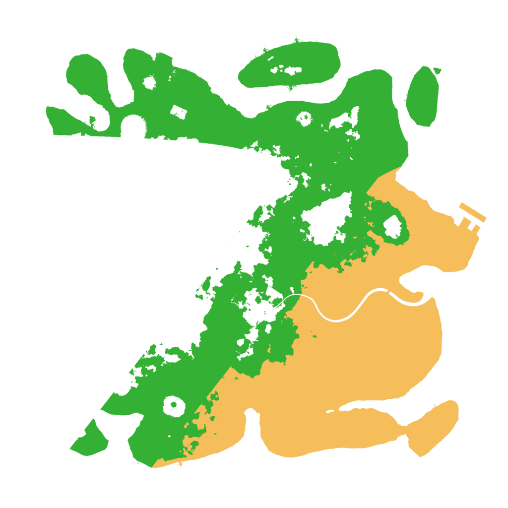Biome Rust Map: Procedural Map, Size: 3500, Seed: 1584053
