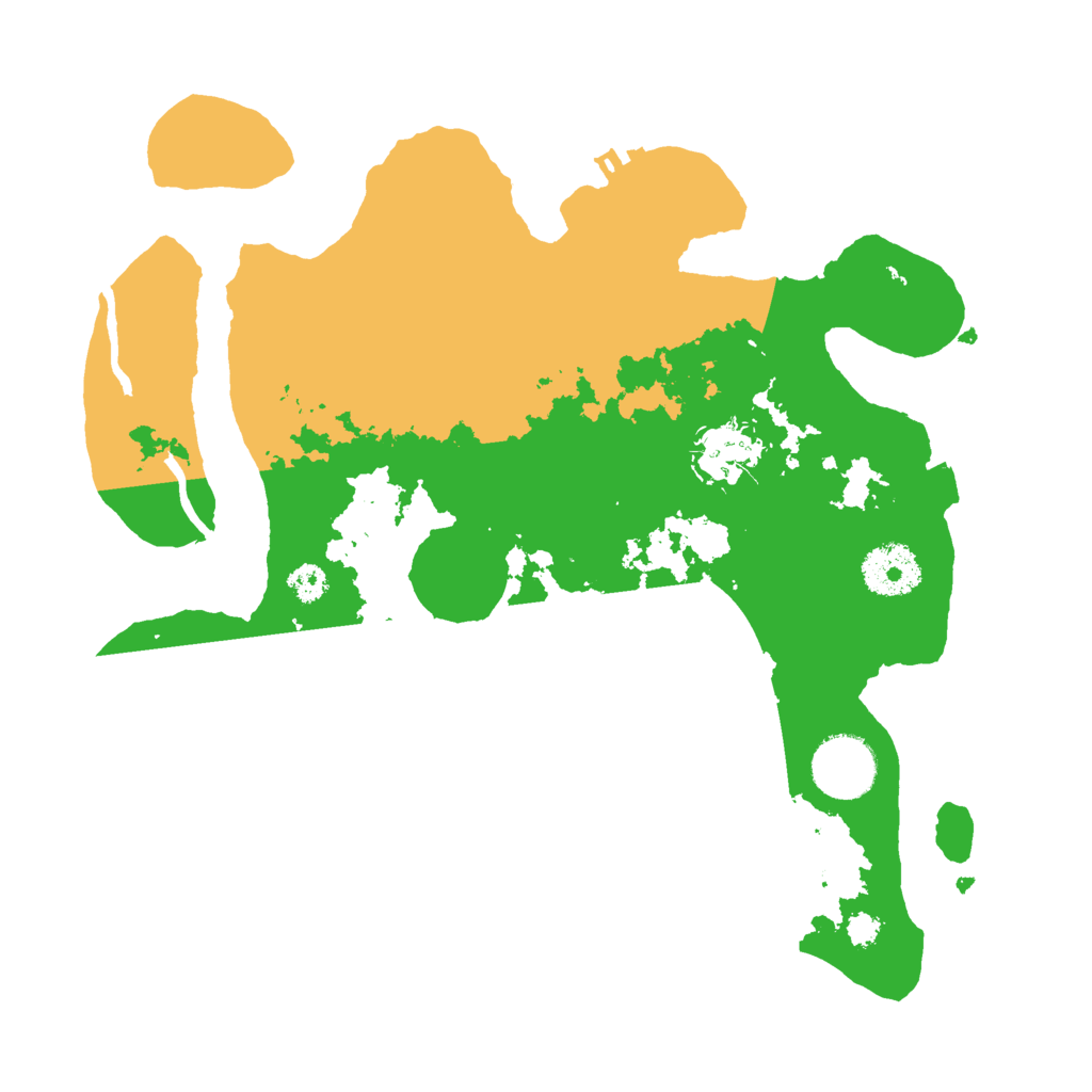 Biome Rust Map: Procedural Map, Size: 3000, Seed: 6595