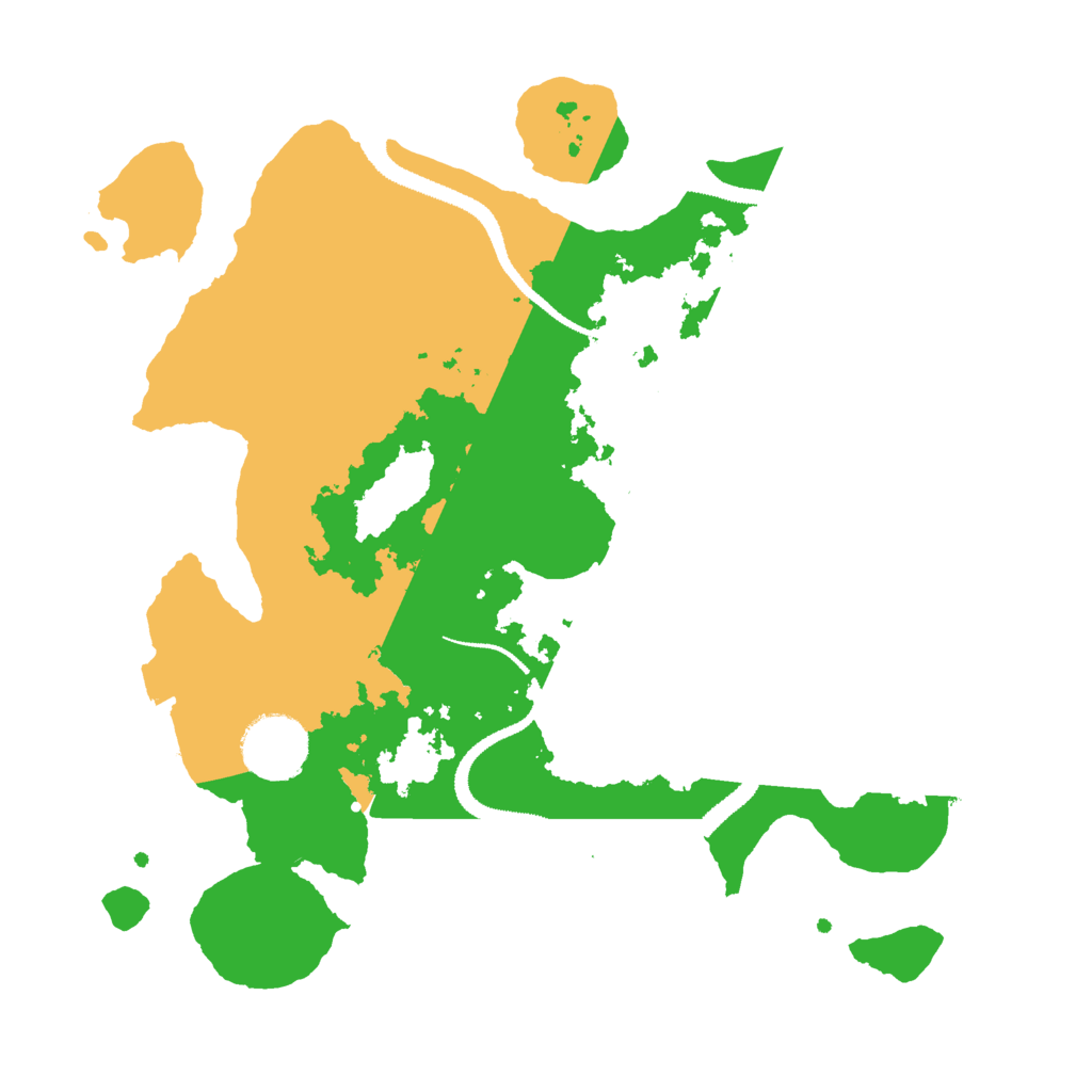 Biome Rust Map: Procedural Map, Size: 3000, Seed: 10163