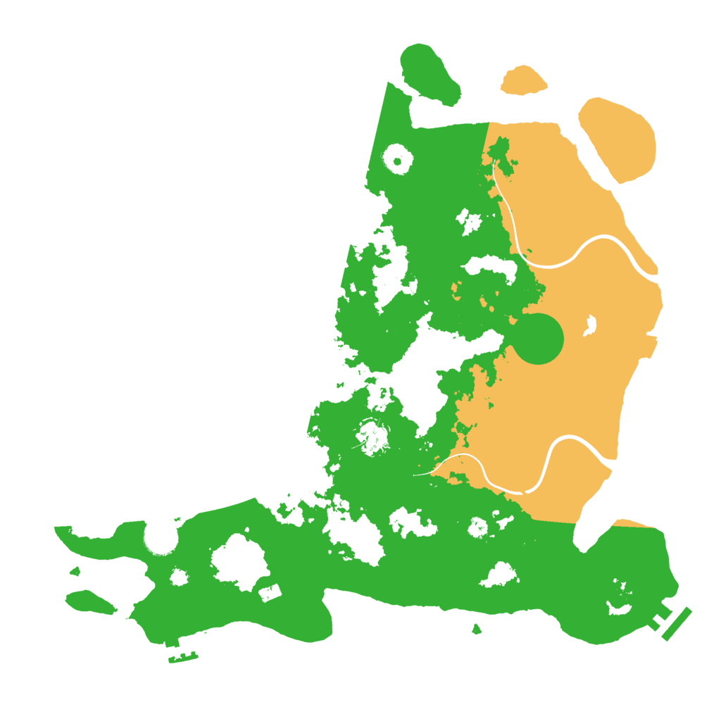 Biome Rust Map: Procedural Map, Size: 3700, Seed: 29163402