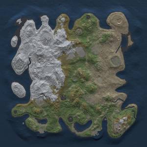 Thumbnail Rust Map: Procedural Map, Size: 3700, Seed: 2002430586, 17 Monuments