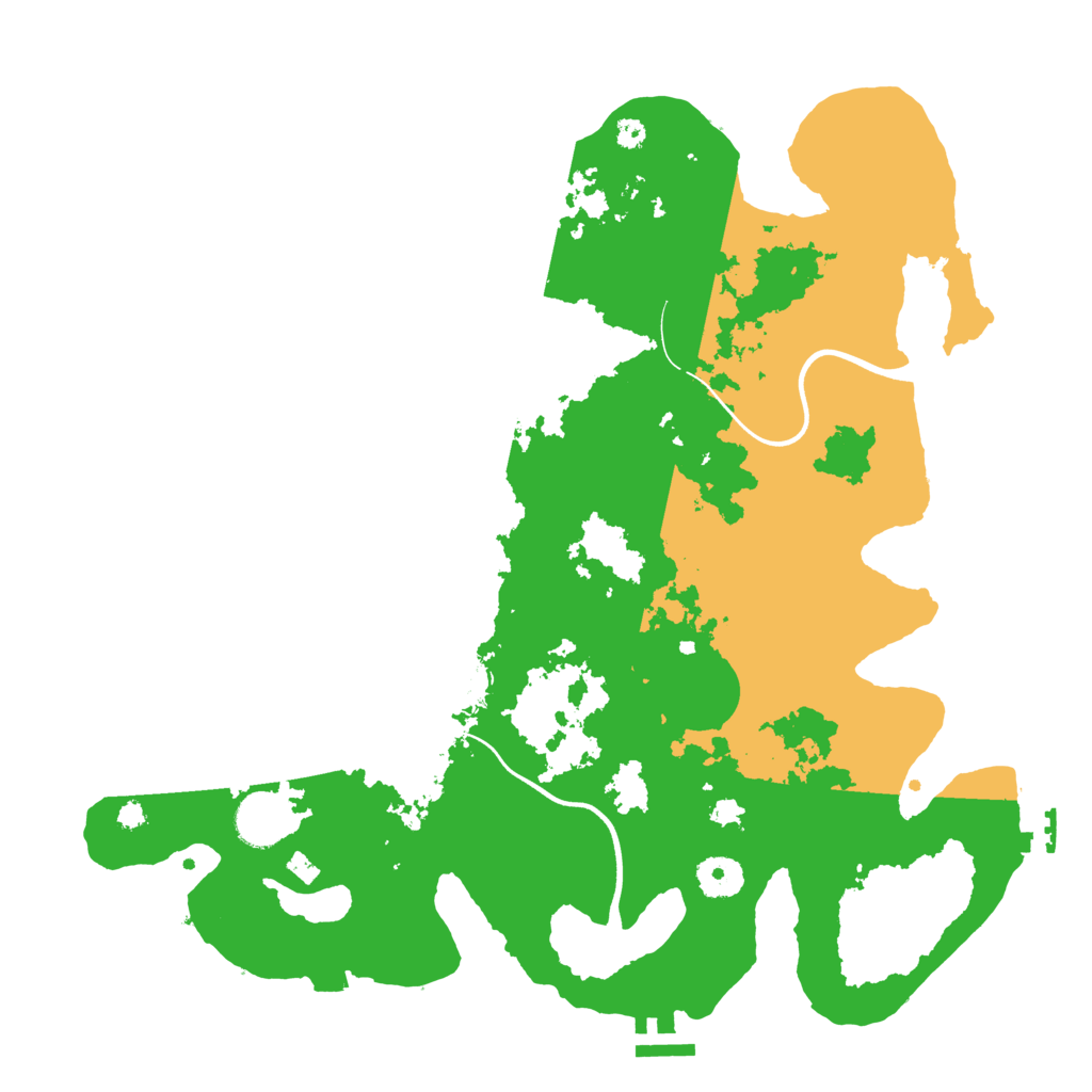 Biome Rust Map: Procedural Map, Size: 3700, Seed: 2002430586